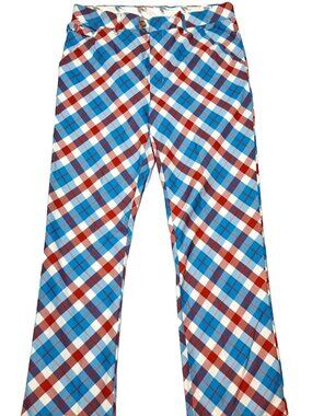 ROYAL and AWESOME Mens Plaid Golf Pants 36x34